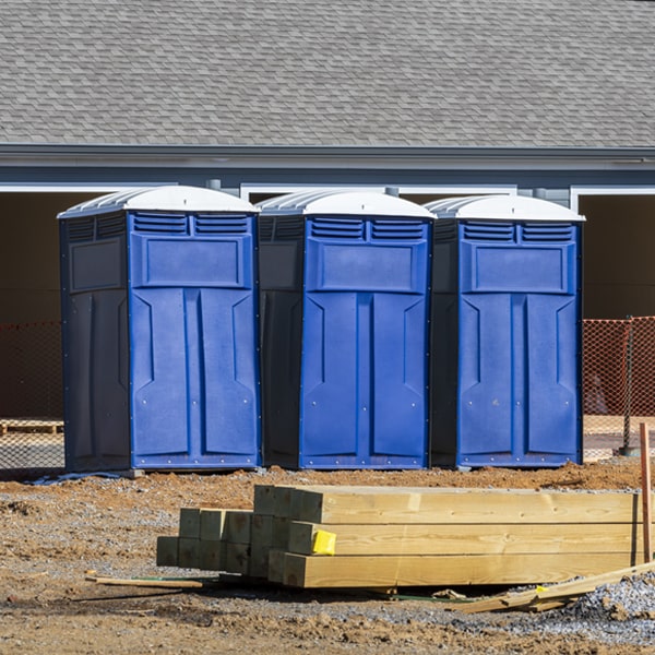 how often are the porta potties cleaned and serviced during a rental period in Currie North Carolina